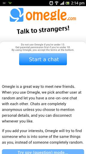 Omegle Talk To Strangers screenshot 2
