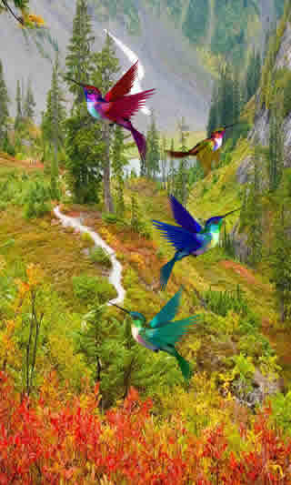Birds Live Wallpaper скриншот 3
