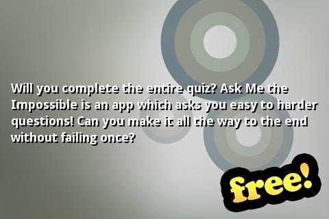 Ask Me The Impossible screenshot 2