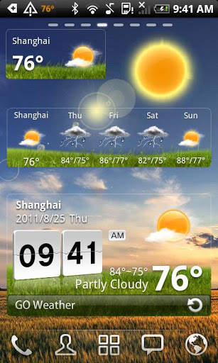 GO Weather Widget Skin LG screenshot 1