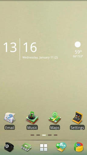 Fade Time Go Launcher EX Theme screenshot 1