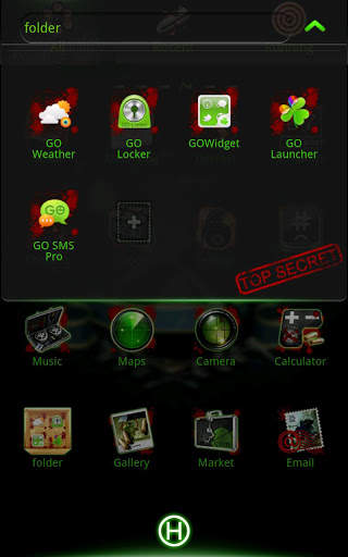 Blackmamba GO launcherEX Theme screenshot 4