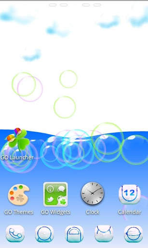 Cloud 3D Theme GO Launcher EX screenshot 4