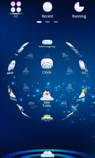 Cloud 3D Theme GO Launcher EX screenshot 3