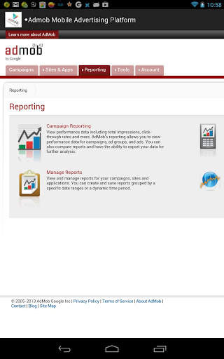 Admob &amp; google play console screenshot 2