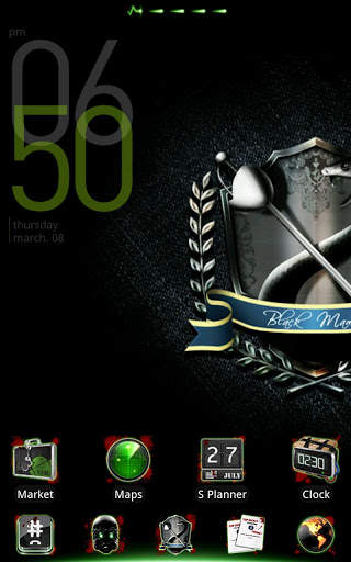 Blackmamba GO launcherEX Theme screenshot 2