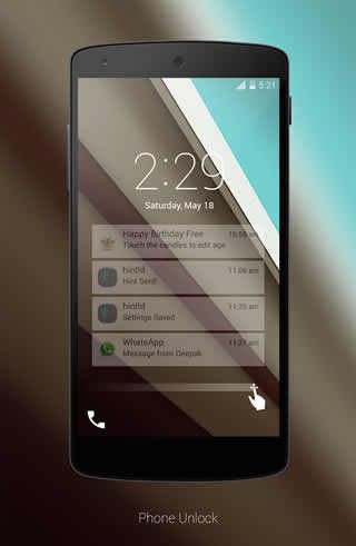 Android L LockScreen screenshot 5