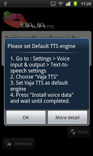 VAJA Text-to-Speech Engine स्क्रीनशॉट 1