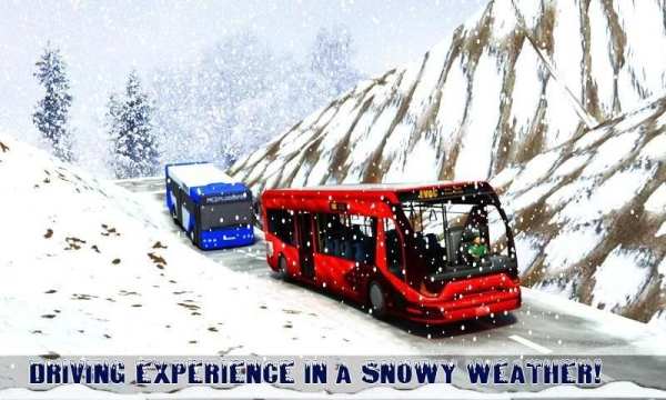 Winter Bus Drive - Tourist Sim screenshot 18