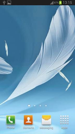 Galaxy Feathers Live Wallpaper screenshot 2