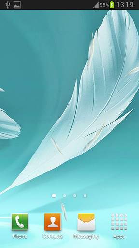 Galaxy Feathers Live Wallpaper screenshot 5