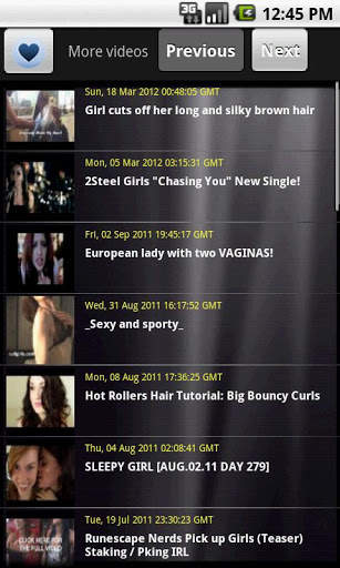 Sexy Brunette Girls Videos screenshot 3
