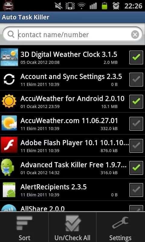 Auto Task Killer screenshot 3