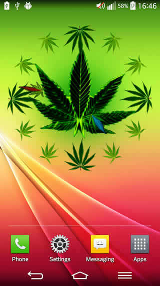 Rasta Weed Clock Widget स्क्रीनशॉट 2