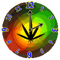 Rasta Weed Clock Widget icon