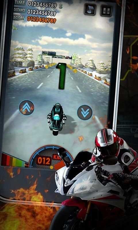 Fast Moto Racing 3D скриншот 5