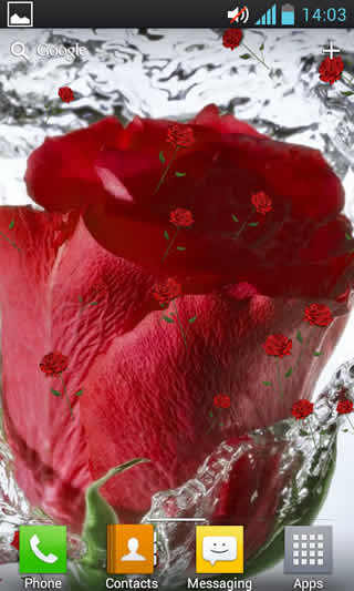 Rose Live Wallpaper स्क्रीनशॉट 3