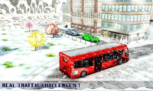 Winter Bus Drive - Tourist Sim screenshot 16
