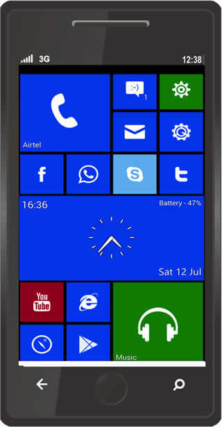 Metro8 fake windows 8 launcher screenshot 1