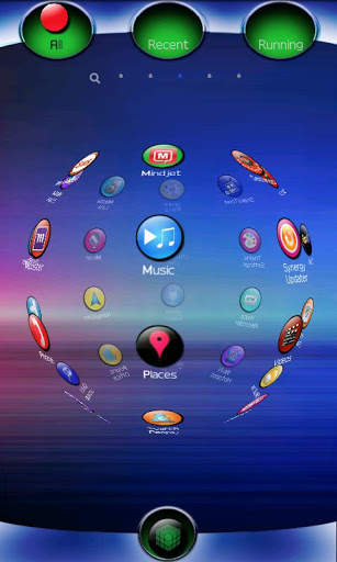 XO Circle theme GO launcher screenshot 1