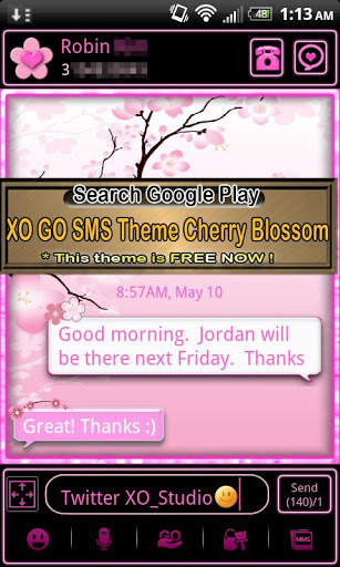 XO Circle theme GO launcher screenshot 4