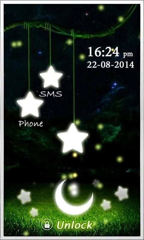Firefly Stars Lock Screen скриншот 5