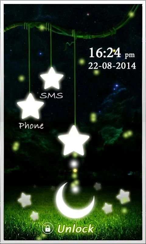 Firefly Stars Lock Screen скриншот 2