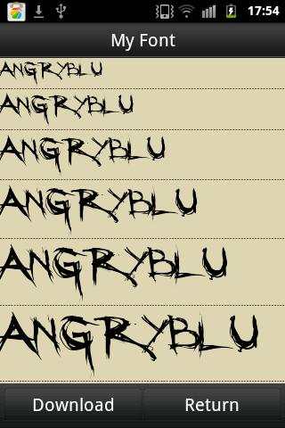 MyFont(for Galaxy) screenshot 2