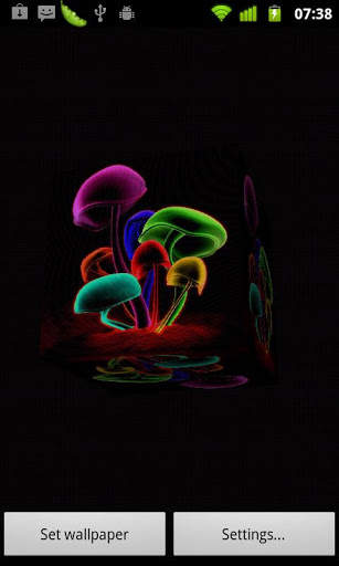 3D Mushrooms LWP screenshot 2