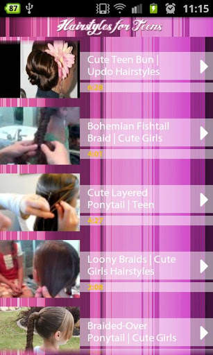 Hairstyles for Teens screenshot 2