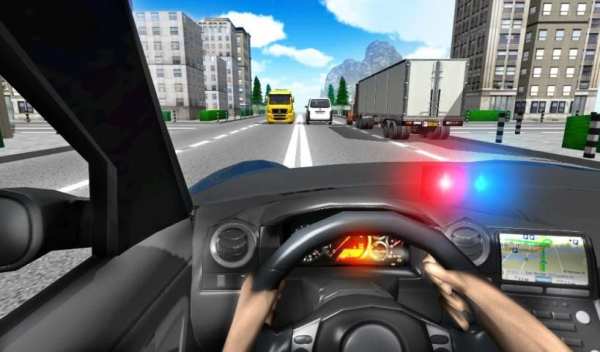 Police Driving In Car स्क्रीनशॉट 3