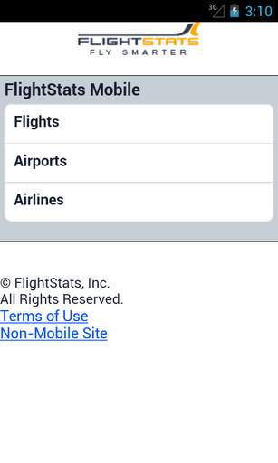 FlightStats Mobile Launcher screenshot 1