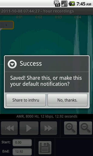 Ringdroid(Social Edition) screenshot 2