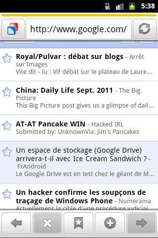 Zirco Browser screenshot 2