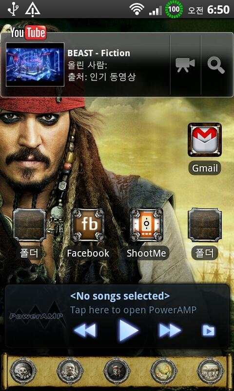 go launcher themJackSparrow screenshot 2