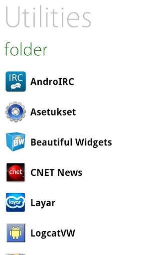 Listview theme for Launcher7 screenshot 1