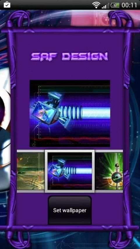 Next Launcher Tech Theme screenshot 1
