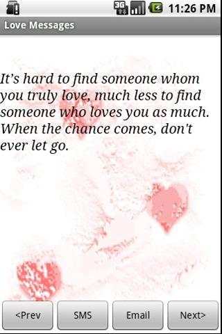 Love Messages (lite) 1 تصوير الشاشة