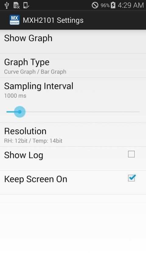 MX TH Sensor स्क्रीनशॉट 1