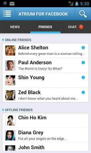 Atrium for Facebook screenshot 2