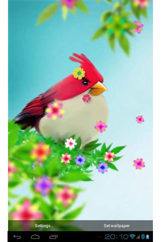 Natural Angry birds free LWP скриншот 4