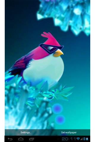 Natural Angry birds free LWP скриншот 5