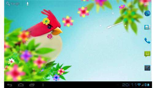 Natural Angry birds free LWP скриншот 2
