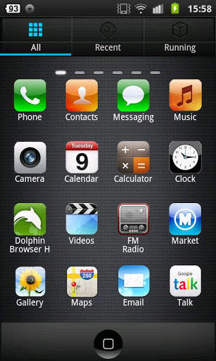 iPhone theme Go Launcher Ex screenshot 3