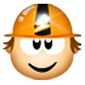 Electrical installation worker icon