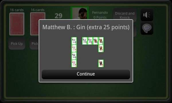 Gin Rummy Multiplayer Online स्क्रीनशॉट 4