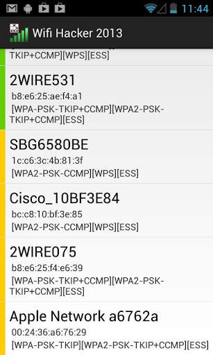 Wifi Hacker 2013 screenshot 1