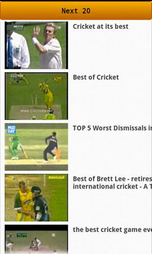 Cricket Videos screenshot 1