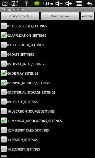 Setting Launcher screenshot 1