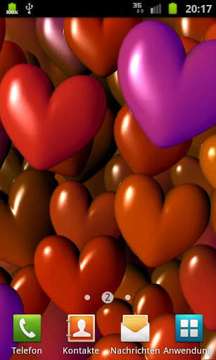 Hearts 3D Free Live Wallpaper screenshot 1